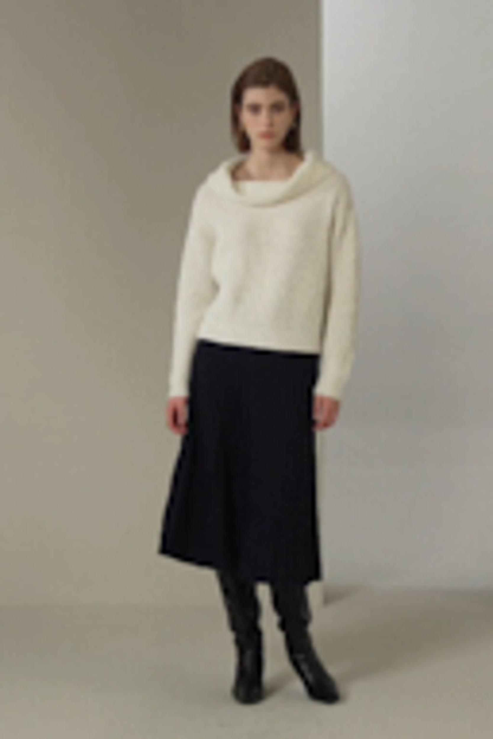 Wide Cowl Neck Sweater Product Image