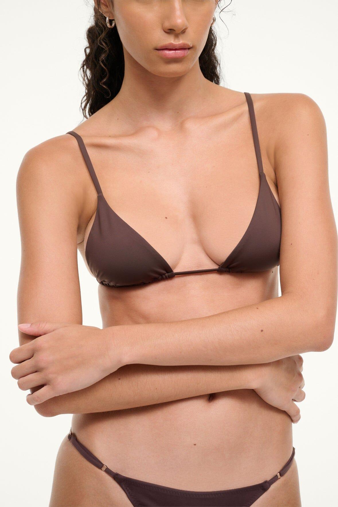 ALEXIS BIKINI TOP | DARK CHOCOLATE Product Image