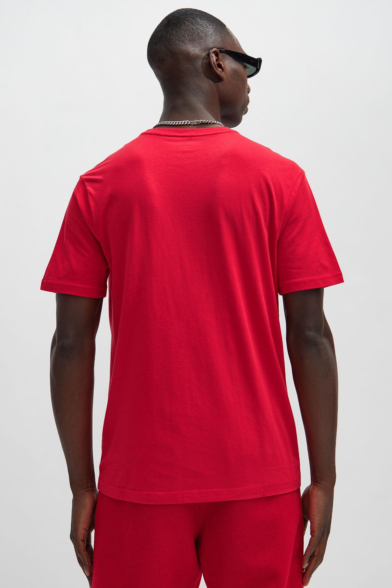 Essential Short Sleeve Crew Tee - Red Product Image