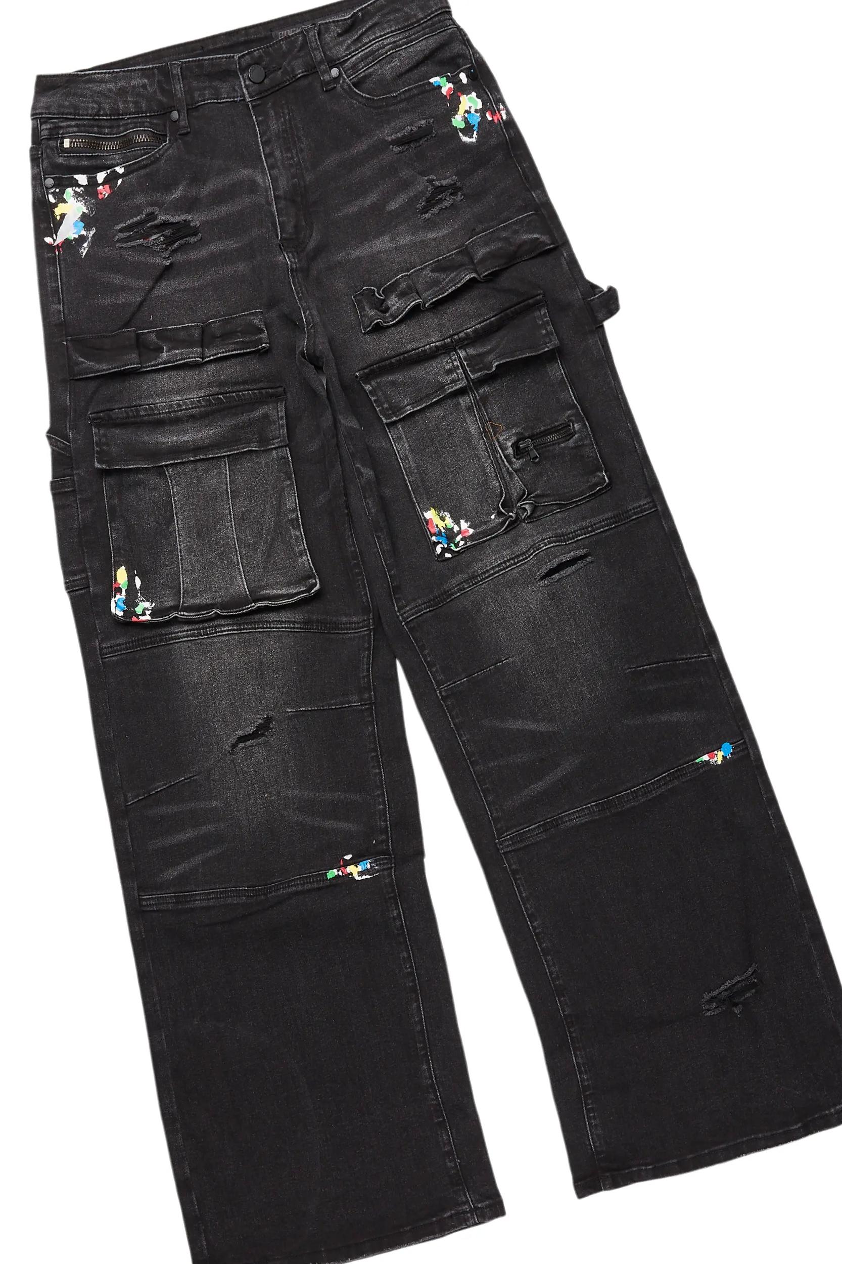 Art Dist Black Hoodie/Baggy Fit Jean Bundle Male Product Image