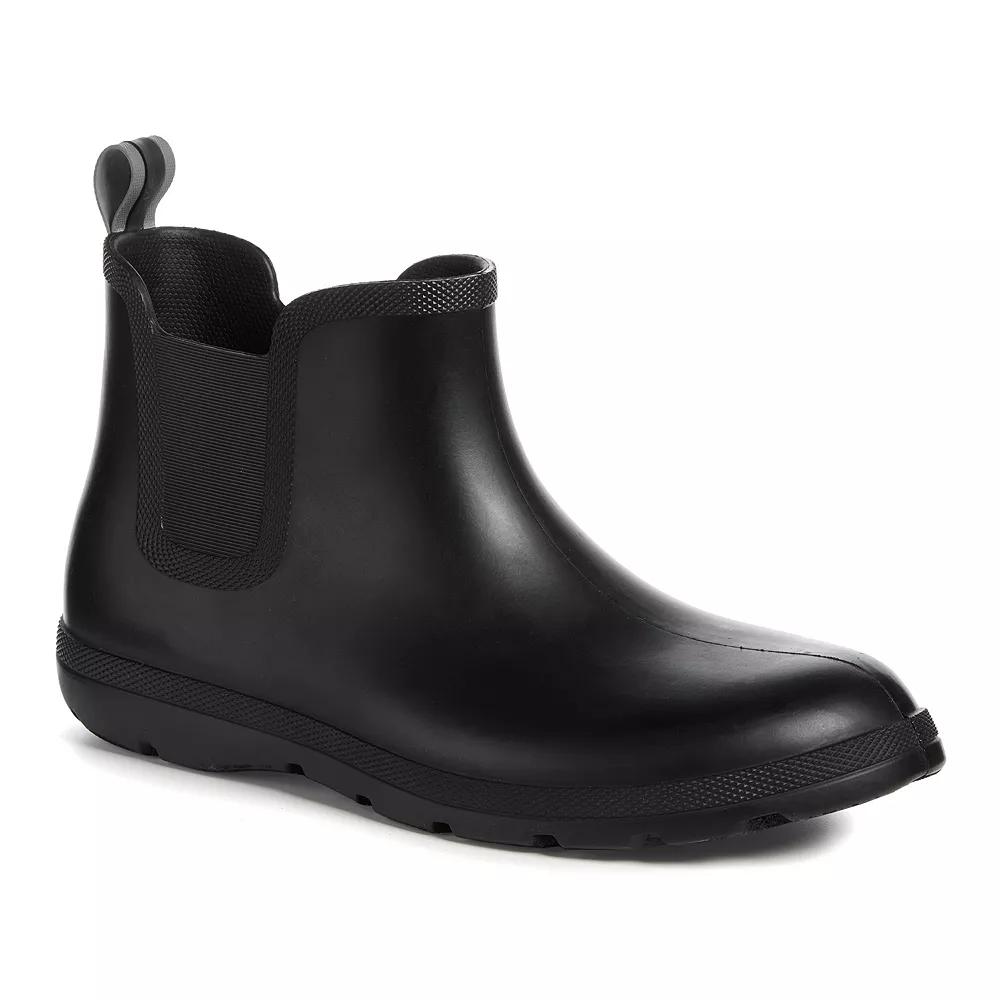 Totes Men's Cirrus Chelsea Rainboots - Black 9 Product Image