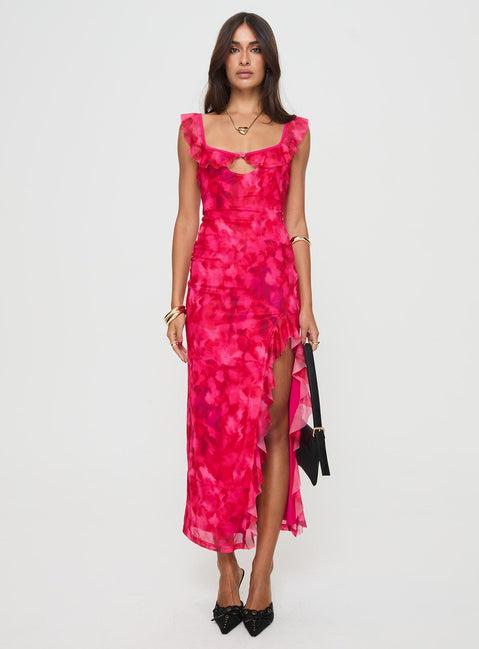 Ceri Maxi Dress Pink Product Image
