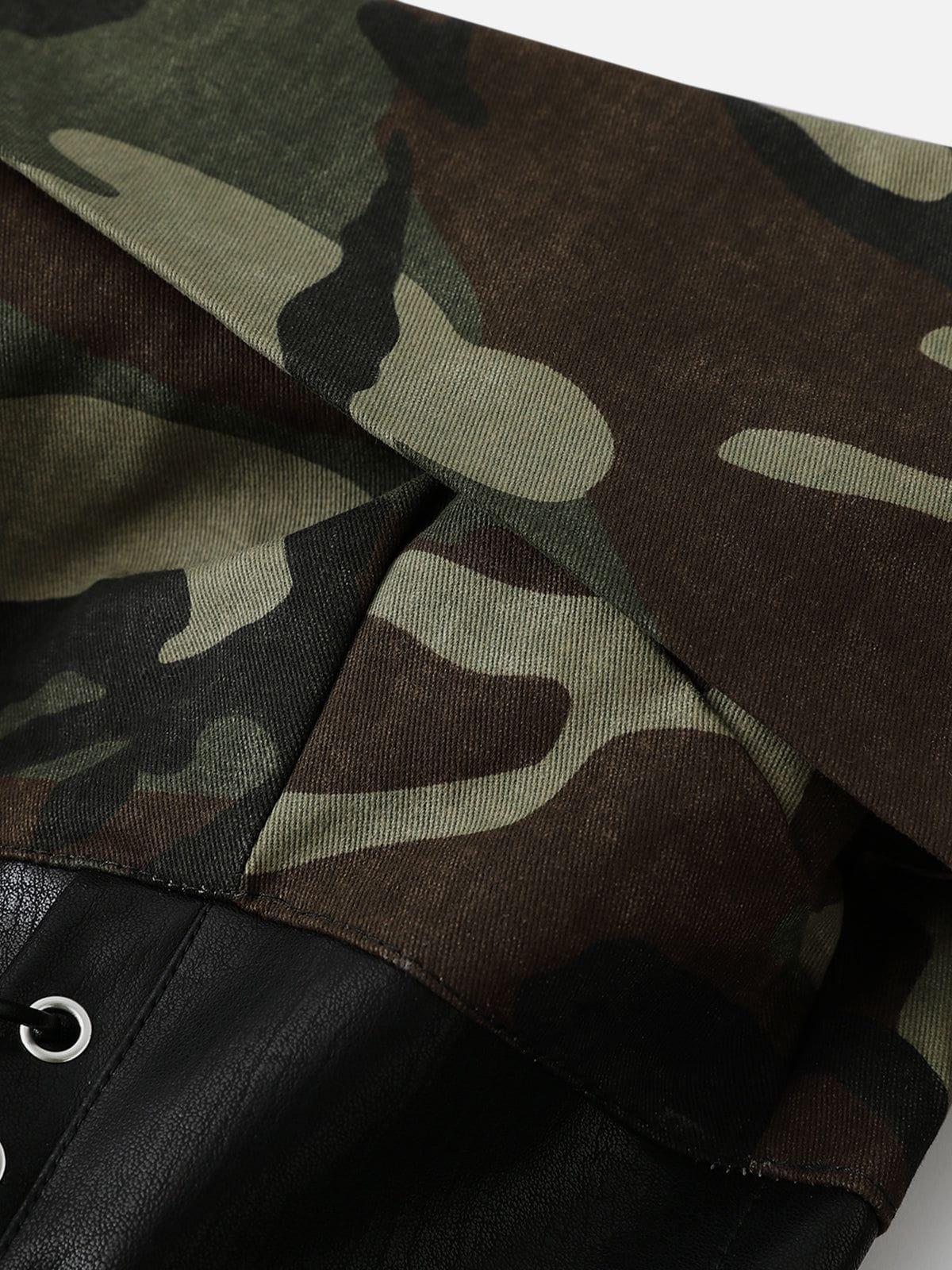 Aelfric Eden Camouflage Puffed Sleeve Long Sleeve Tee Female Product Image