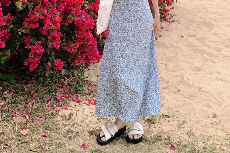 Spaghetti Strap Floral Maxi Sundress Product Image