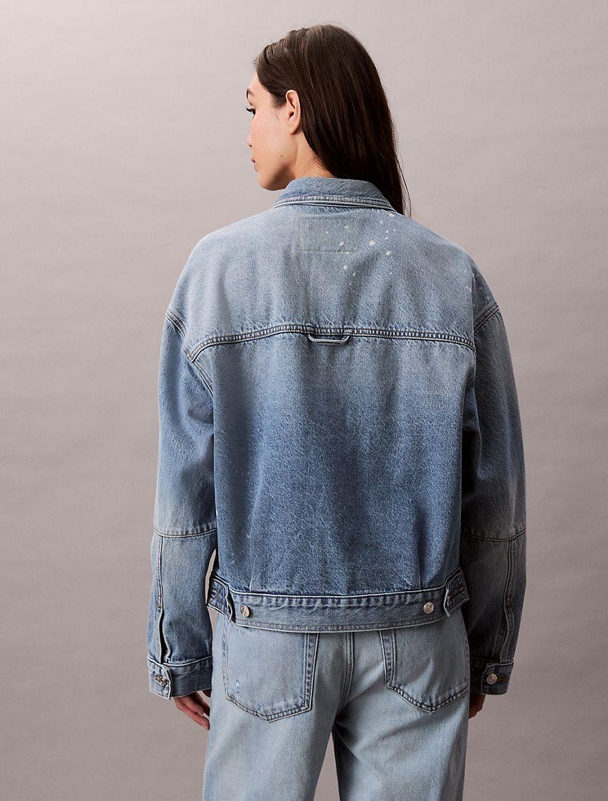Distressed Denim Jacket Product Image