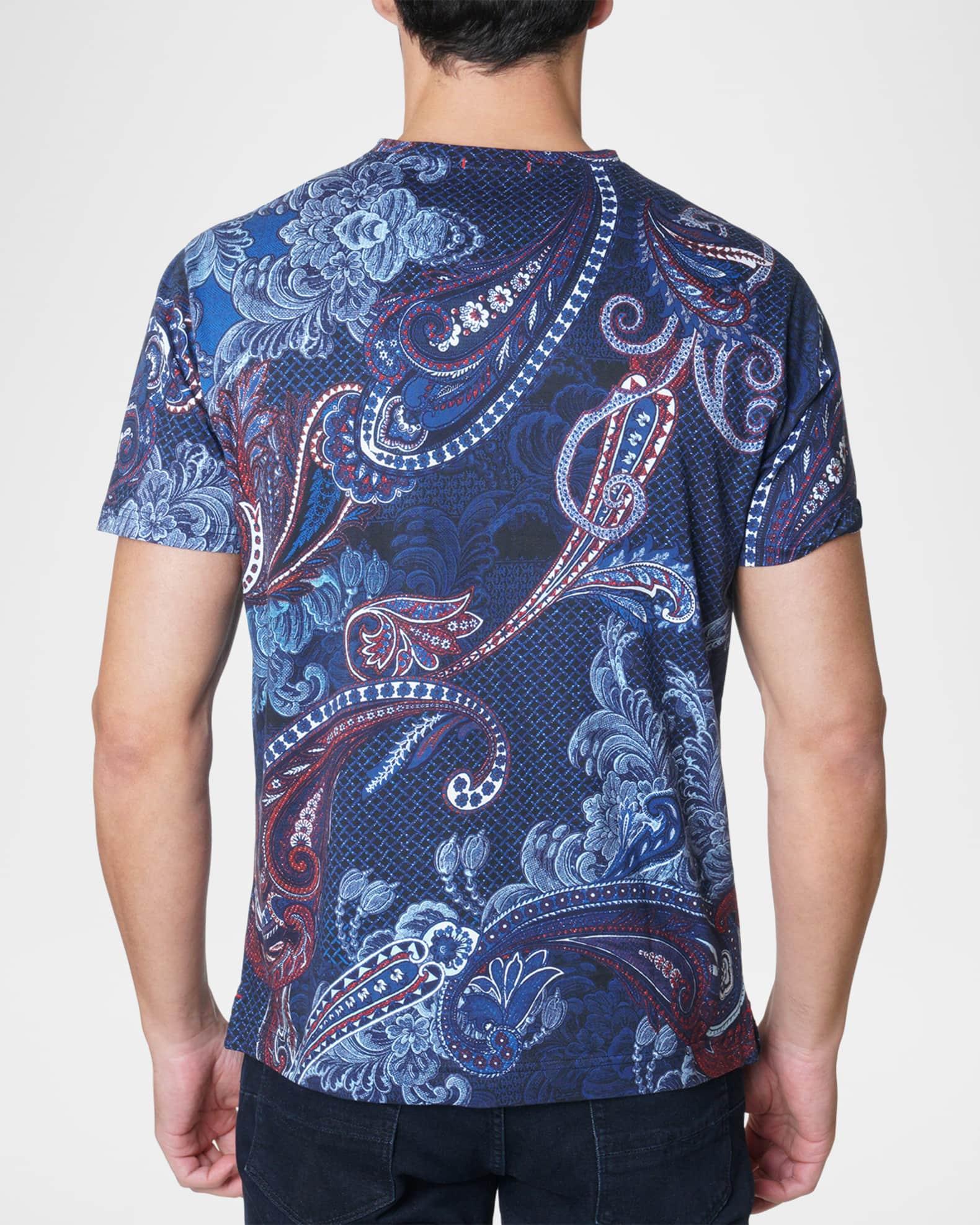 Mens Ethnic Paisley Graphic T-Shirt Product Image