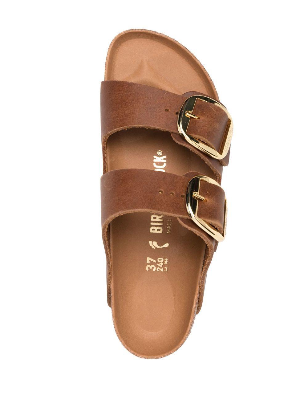 double-strap leather sandals  Product Image