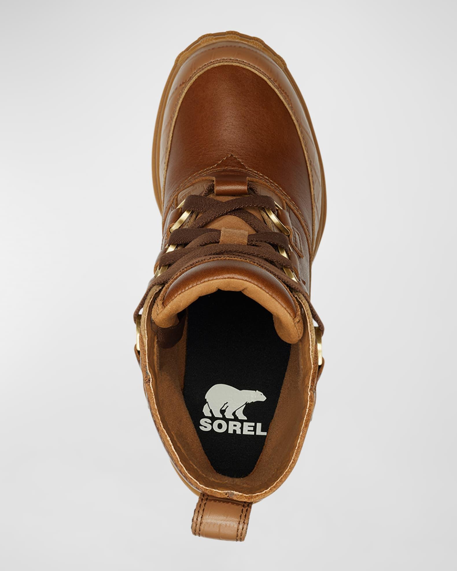 Caribou Leather Winter Heeled Booties Product Image