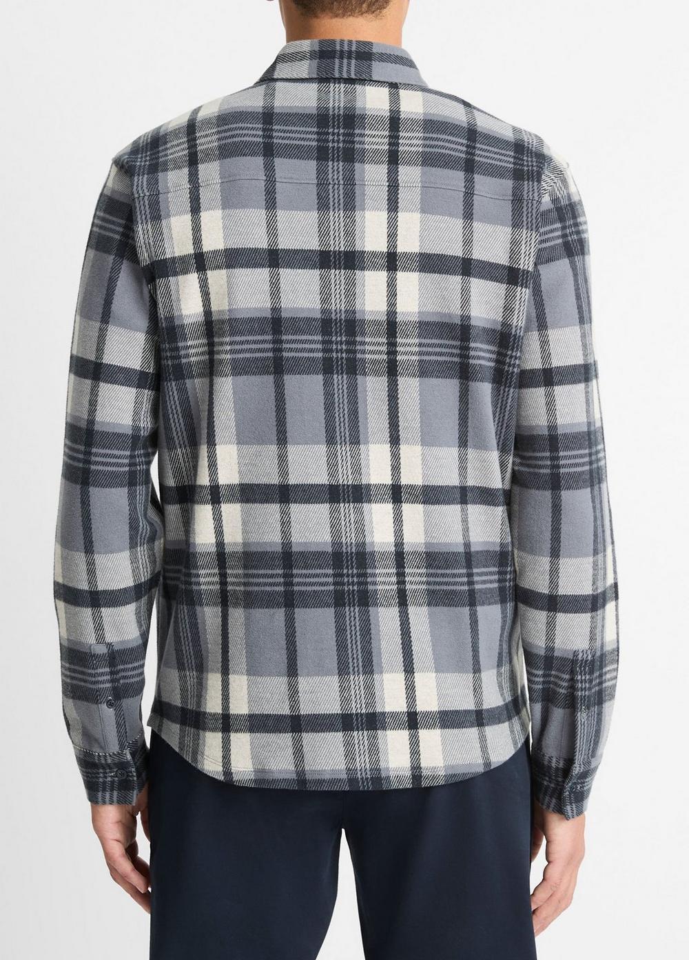 Plaid Cotton-Blend Shirt Jacket Product Image