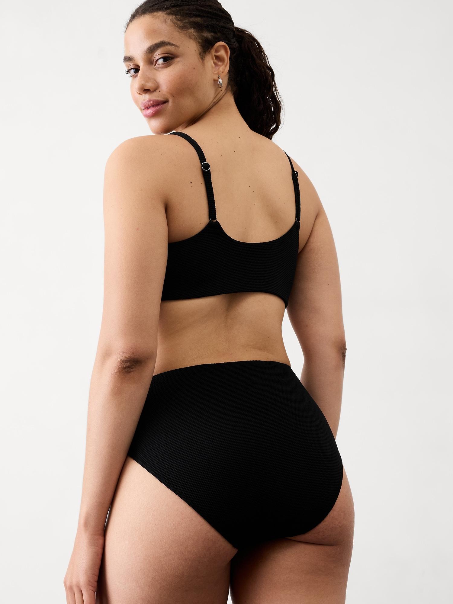 High Waist Pique Swim Bottom Product Image