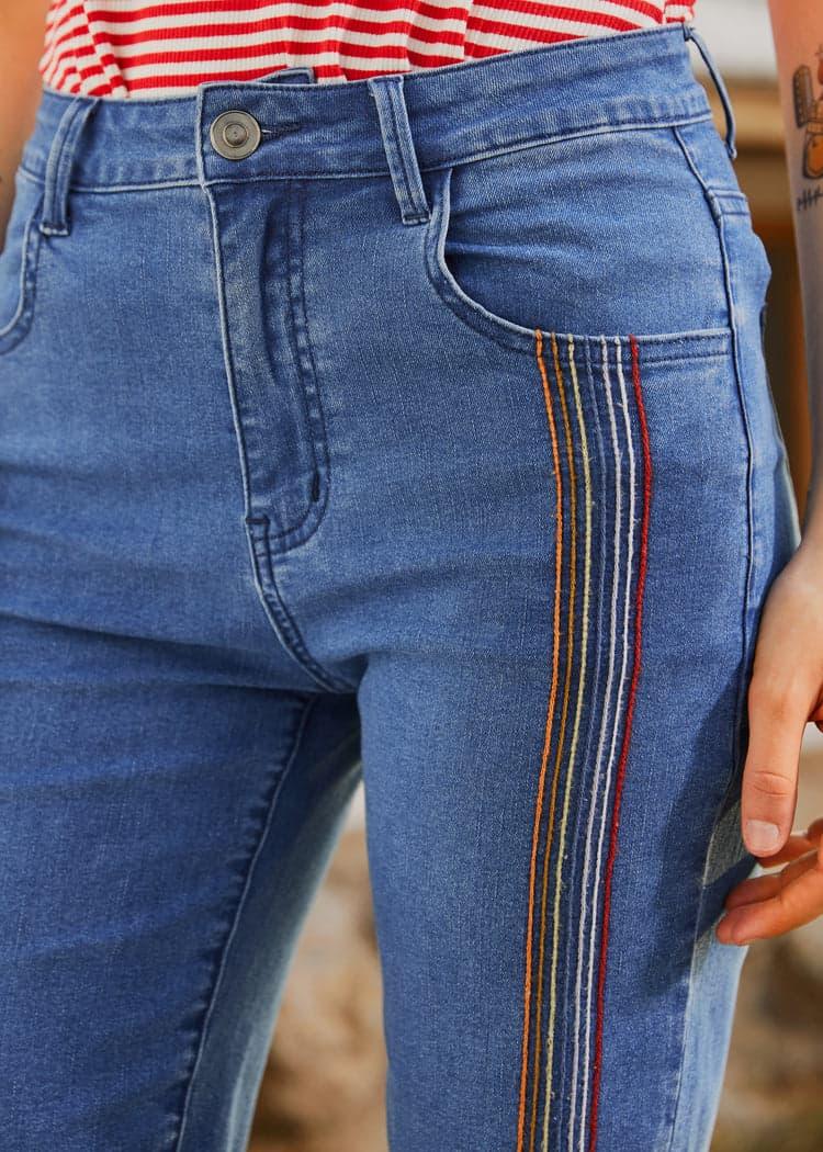 Just Bloomed Bermuda Jean Shorts Product Image