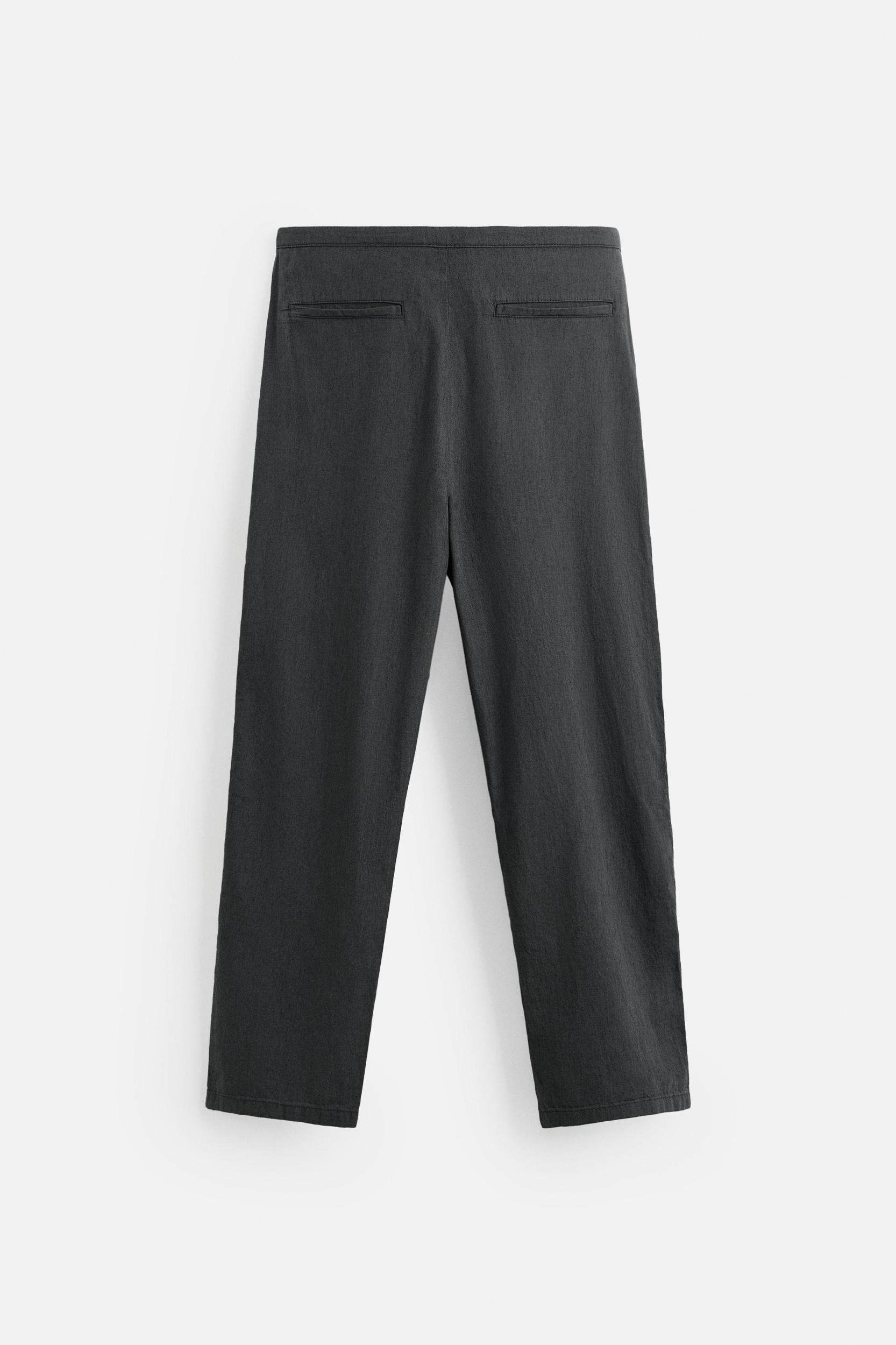 COTTON LINEN PANTS Product Image
