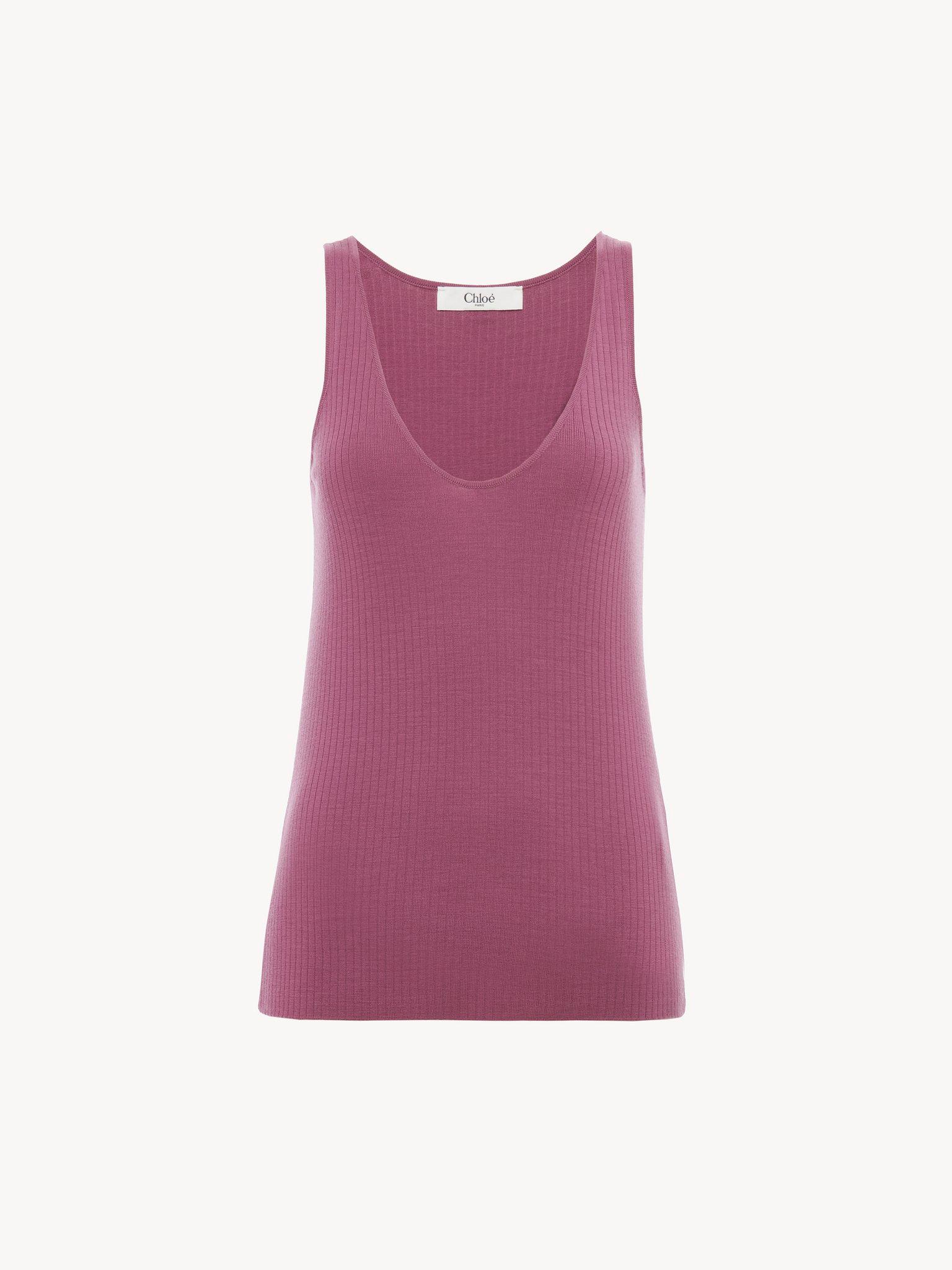 Tank top in wool knit Product Image