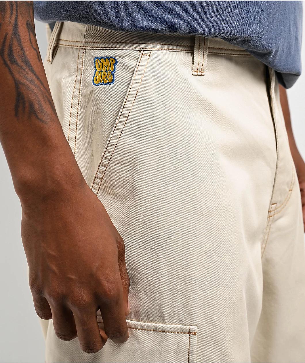 Empyre Ultra Loose Natural Birch Cargo Skate Pants Product Image