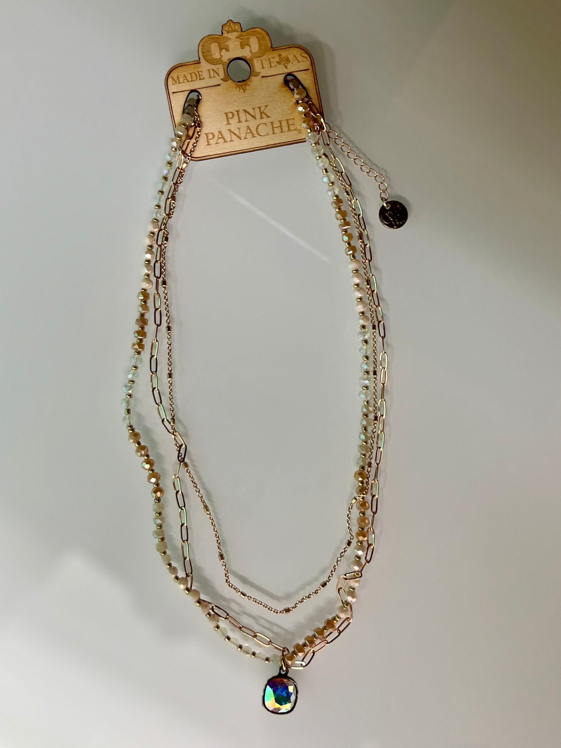 Golden Cluster Panache Necklace Product Image