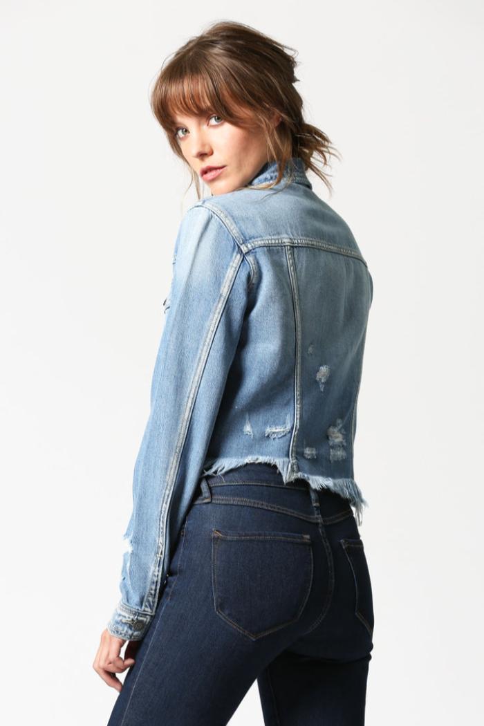 Regular Fitted Jacket With Uneven Hem Product Image