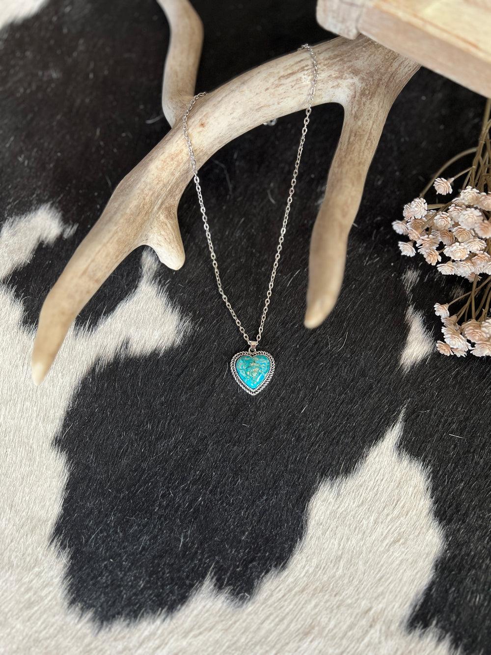 Heart Gemstone Necklace Product Image