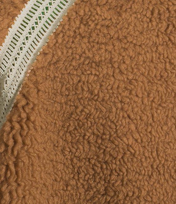 UGG Nikia Crochet UGGFluff Fleece Zip-Front Jacket Product Image