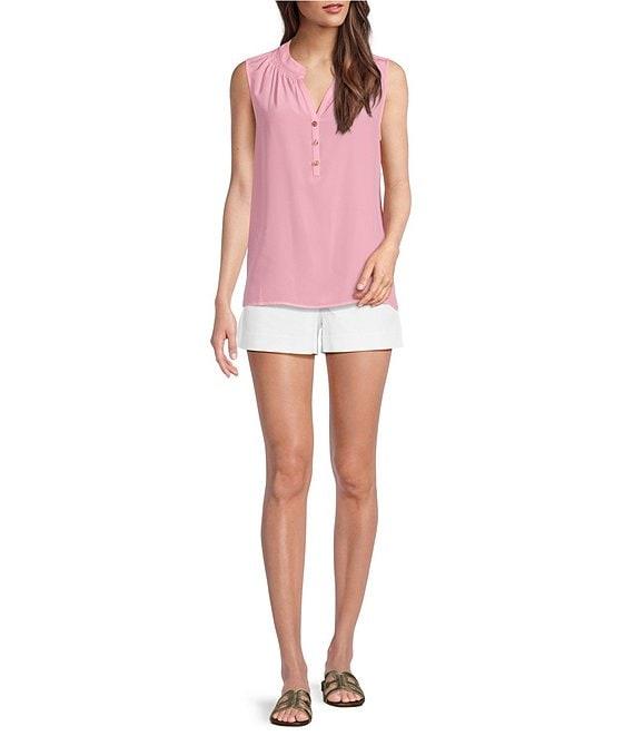 Lilly Pulitzer Elsa Silk V-Neck Sleeveless Top Product Image