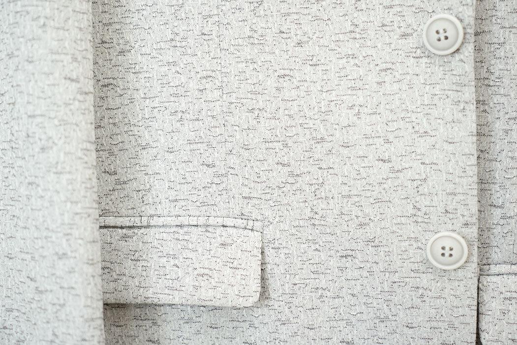 Light Gray Hybrid Fit Single Breasted Notch Lapel Jacket Product Image