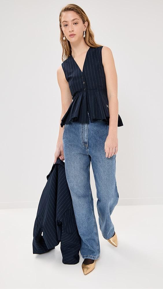 Tibi Spring Denim Barry Jeans | Shopbop Product Image