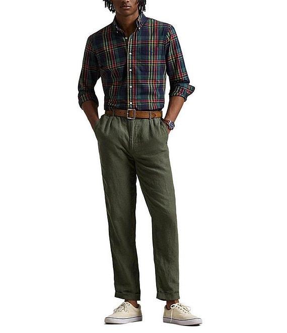 Polo Ralph Lauren Classic Fit Performance Stretch Plaid Madras Long Sleeve Woven Shirt Product Image