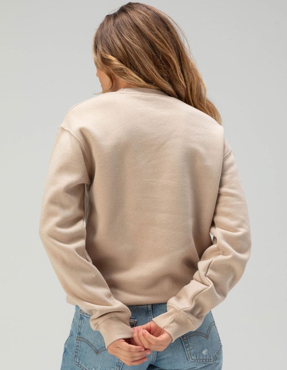 FORD BRONCO Built Wild Womens Crewneck Sweatshirt - SAND Product Image