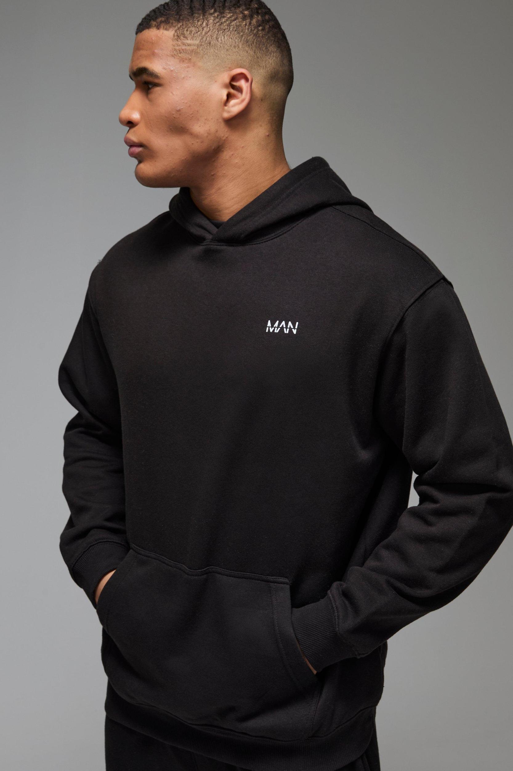 Man Active Challenge Your Limits Oversized Hoodie | boohooMAN USA Product Image