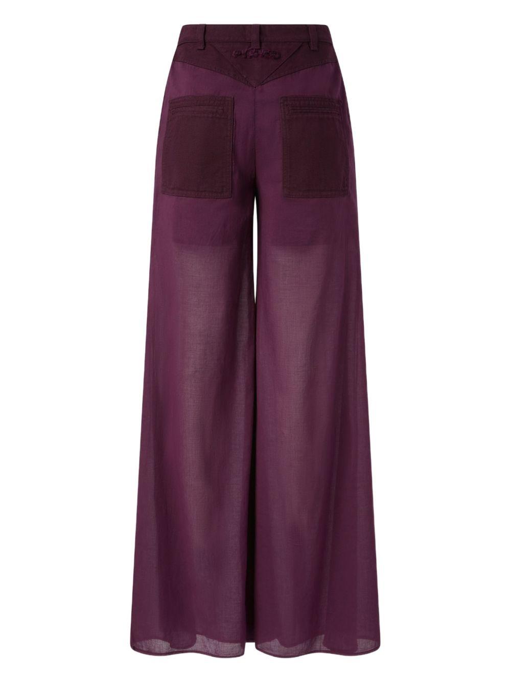 cotton palazzo pants Product Image