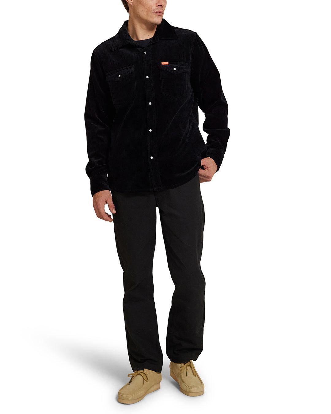 Western Cord Shirt - Black Product Image