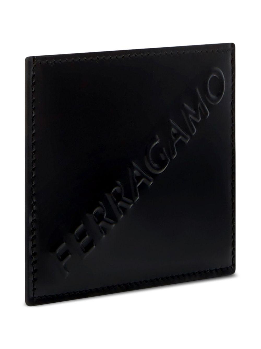 logo-embossed leather cardholder  Product Image