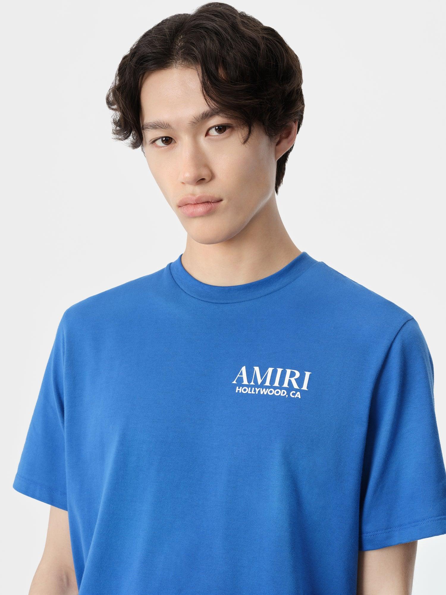 BONES STACKED TEE - Blue Product Image