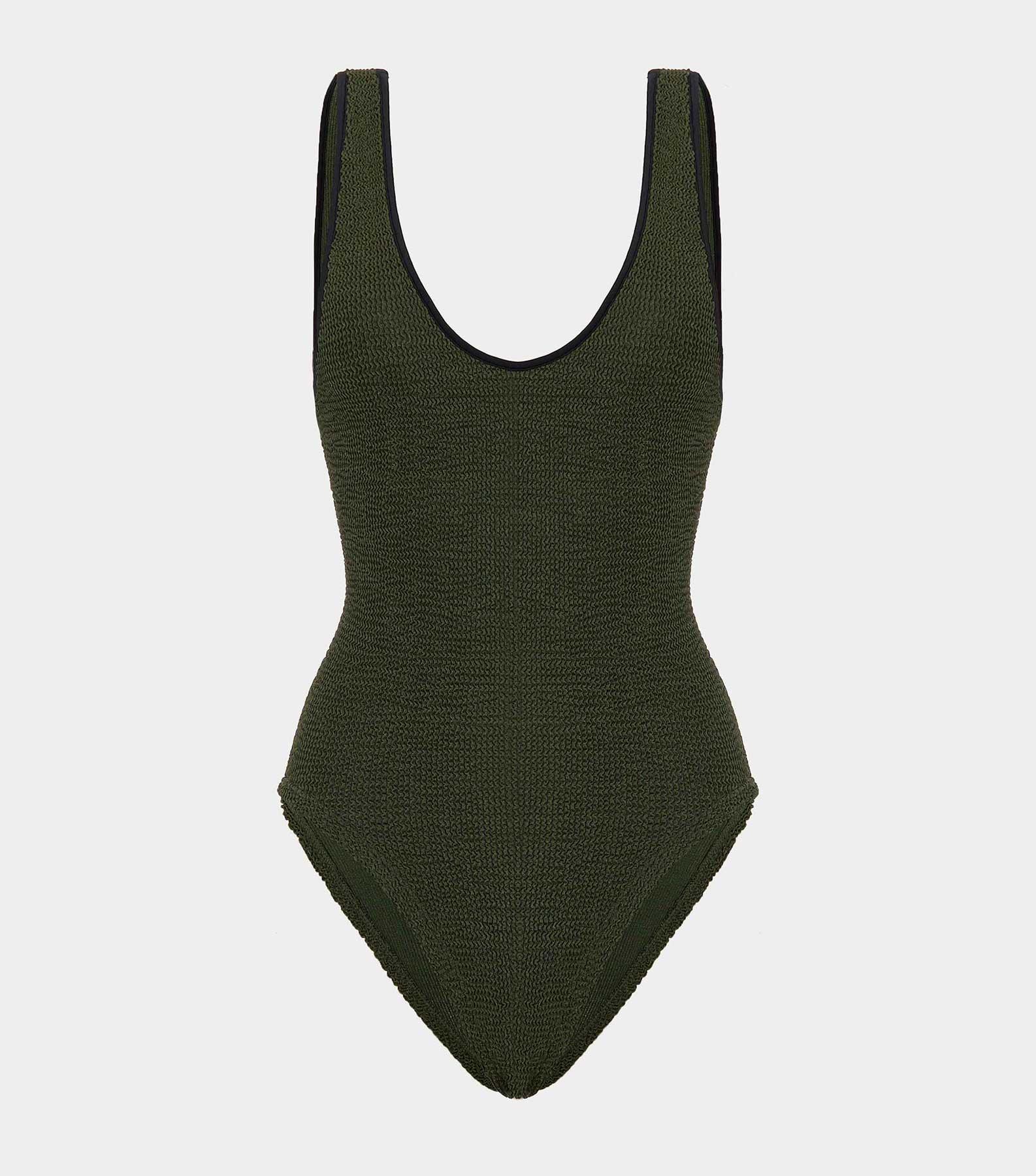 Faye Swim - Metallic Khaki/Black Product Image