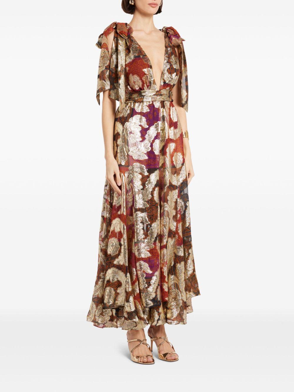 abstract-pattern print maxi dress Product Image