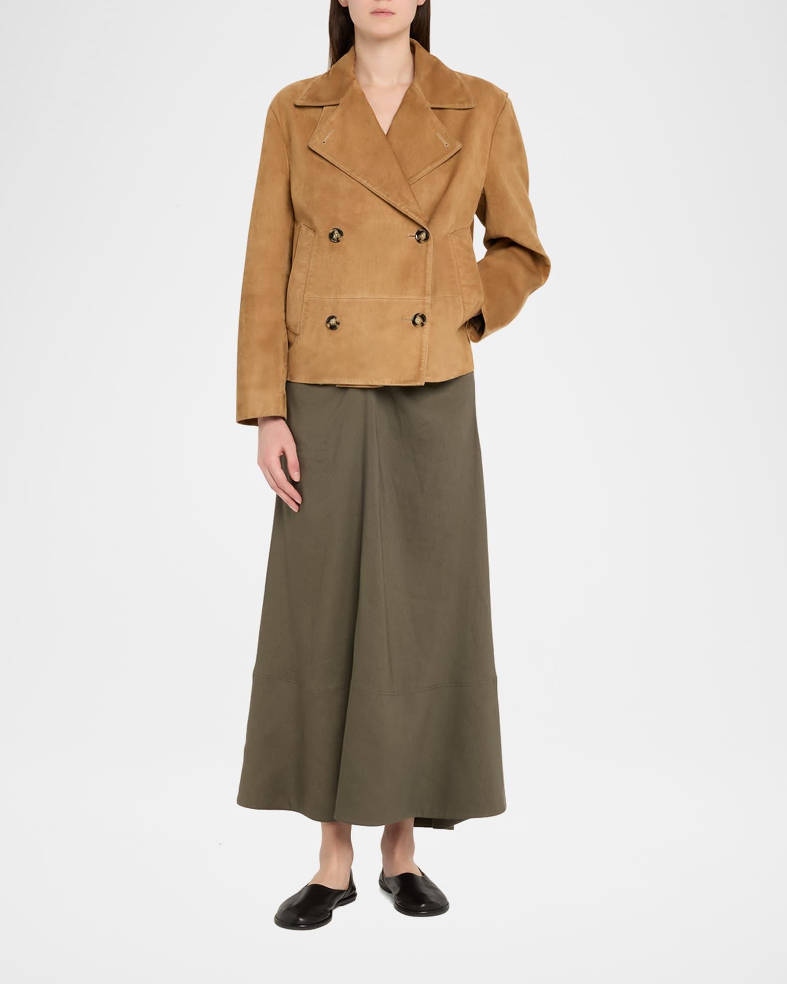 Nola Double-Breasted Suede Jacket Product Image