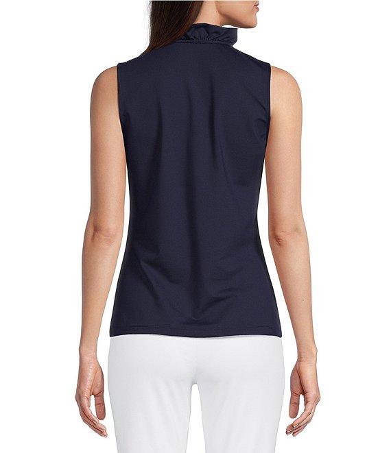 J.McLaughlin Durham Sleeveless Ruffle V-Neck Top Product Image