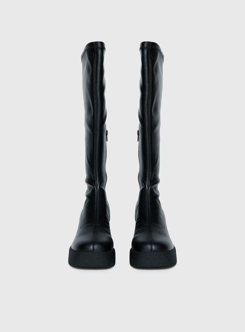 Westcott Knee High Boots Black Product Image