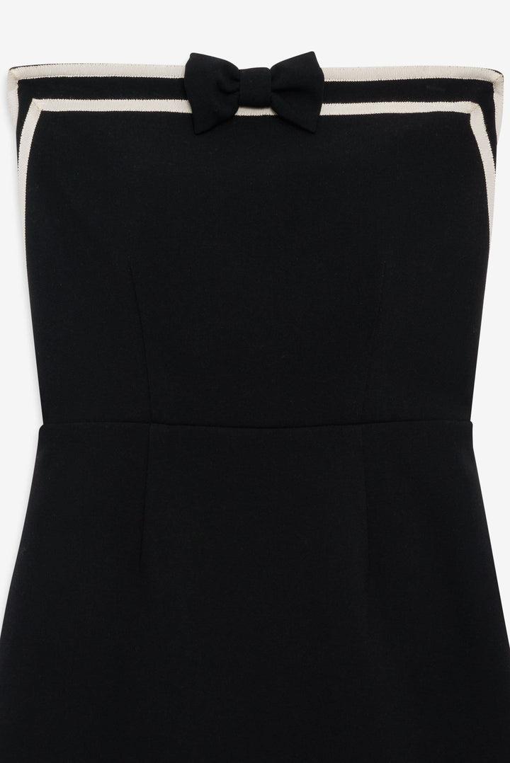 Josie Strapless Mini Dress — Black Product Image