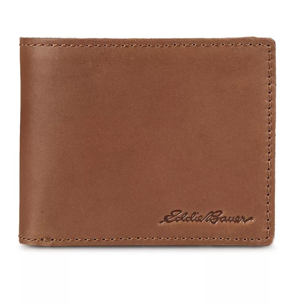 Men's Eddie Bauer Outdoor Leather Bifold Wallet, Brown Product Image