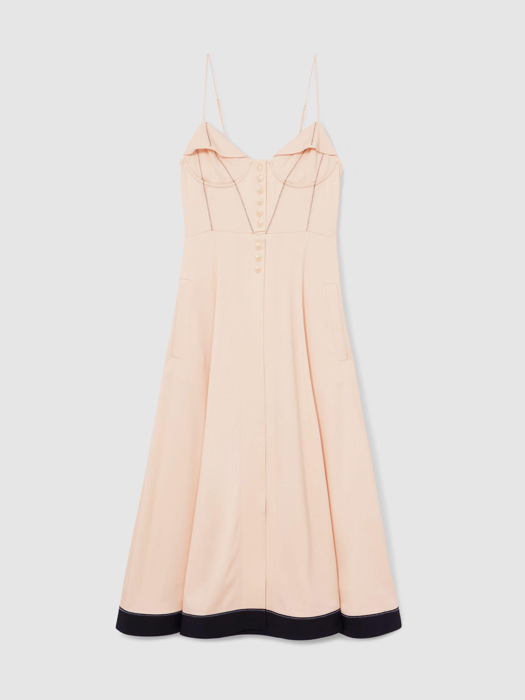 Atelier Corset Midi Dress in Neutral Product Image