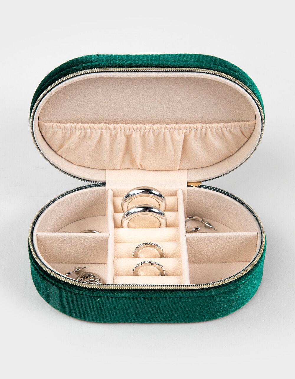 Velvet Jewelry Box - GREEN Product Image