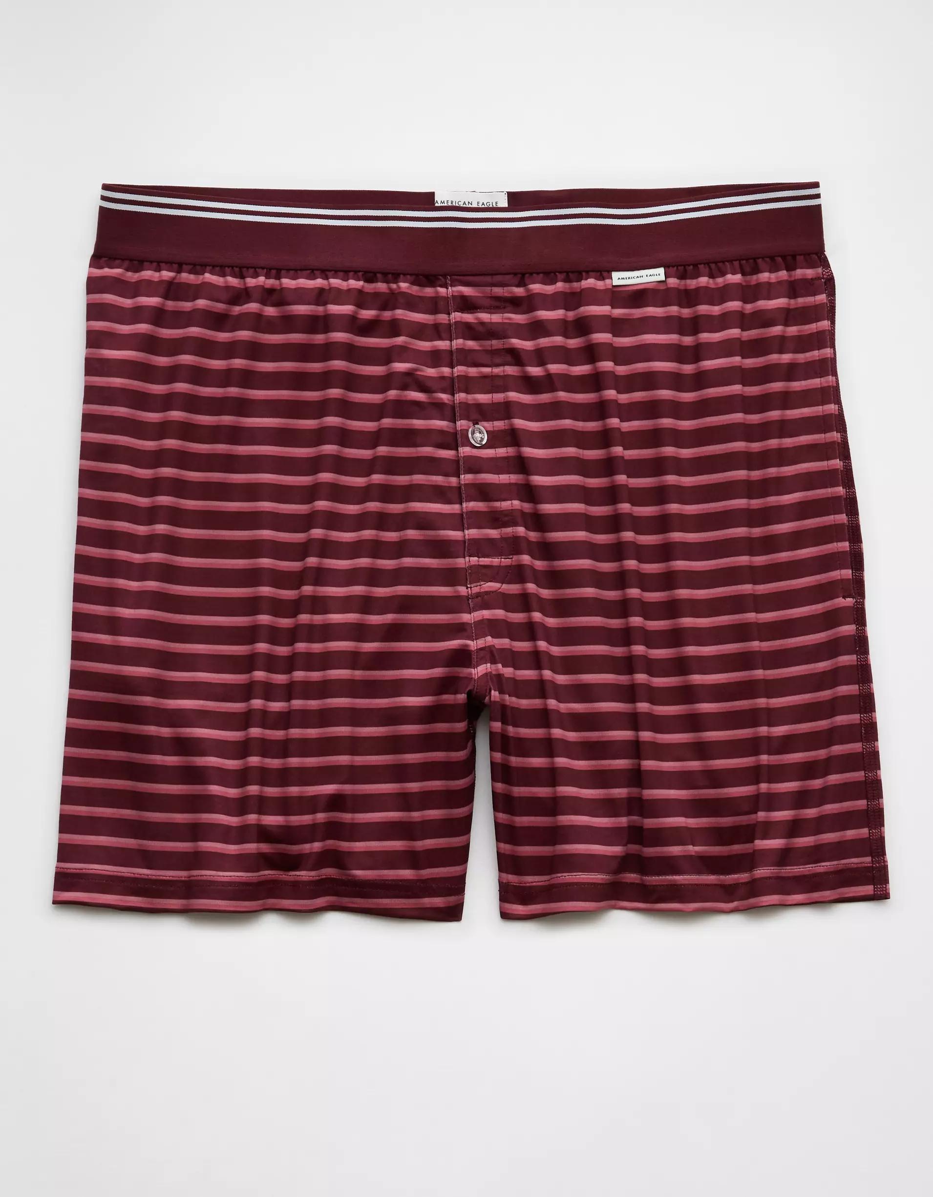 AEO Men's Striped Ultra Soft Pocket Boxer Short Product Image