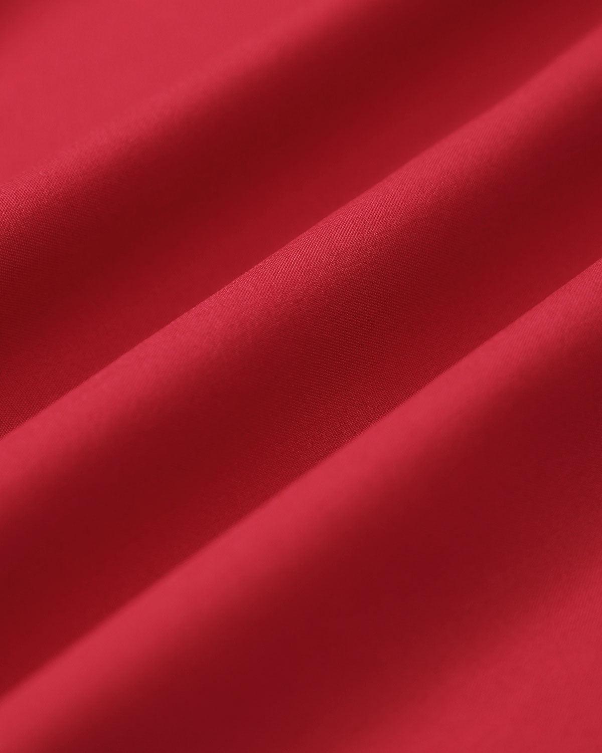 Red Ruched Halter Midi Dress Product Image