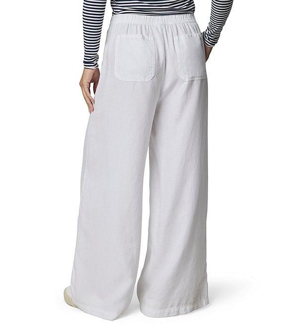 Splendid Adele Linen Blend Palazzo Wide Leg Cropped Pants Product Image