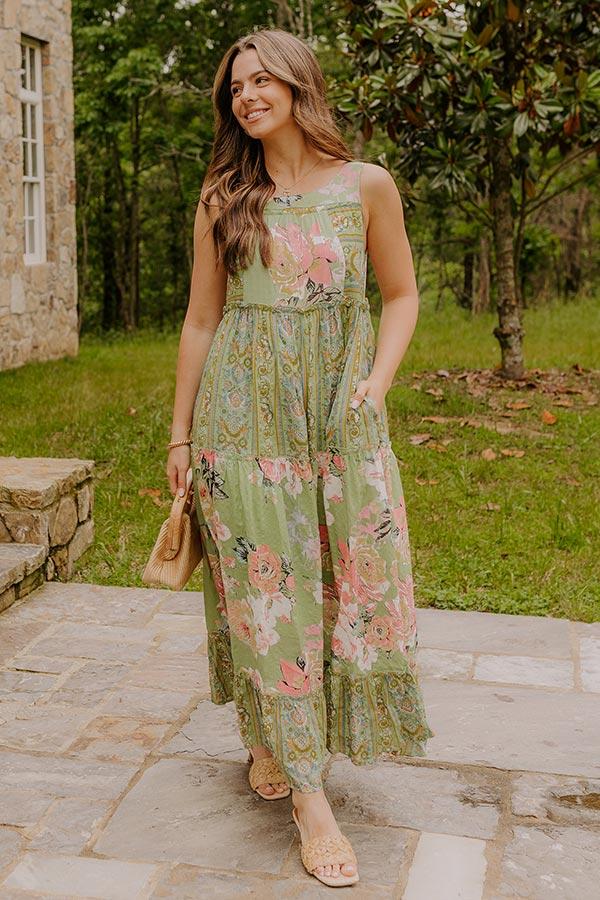 Petal Promenade Tiered Maxi Dress Product Image