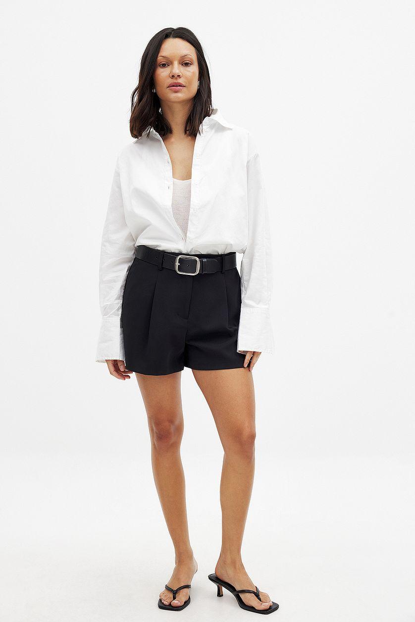 Tailored High Waist Shorts Product Image