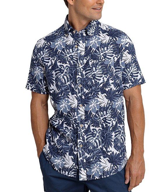Southern Tide Grand Palms Short Sleeve Woven Shirt Product Image