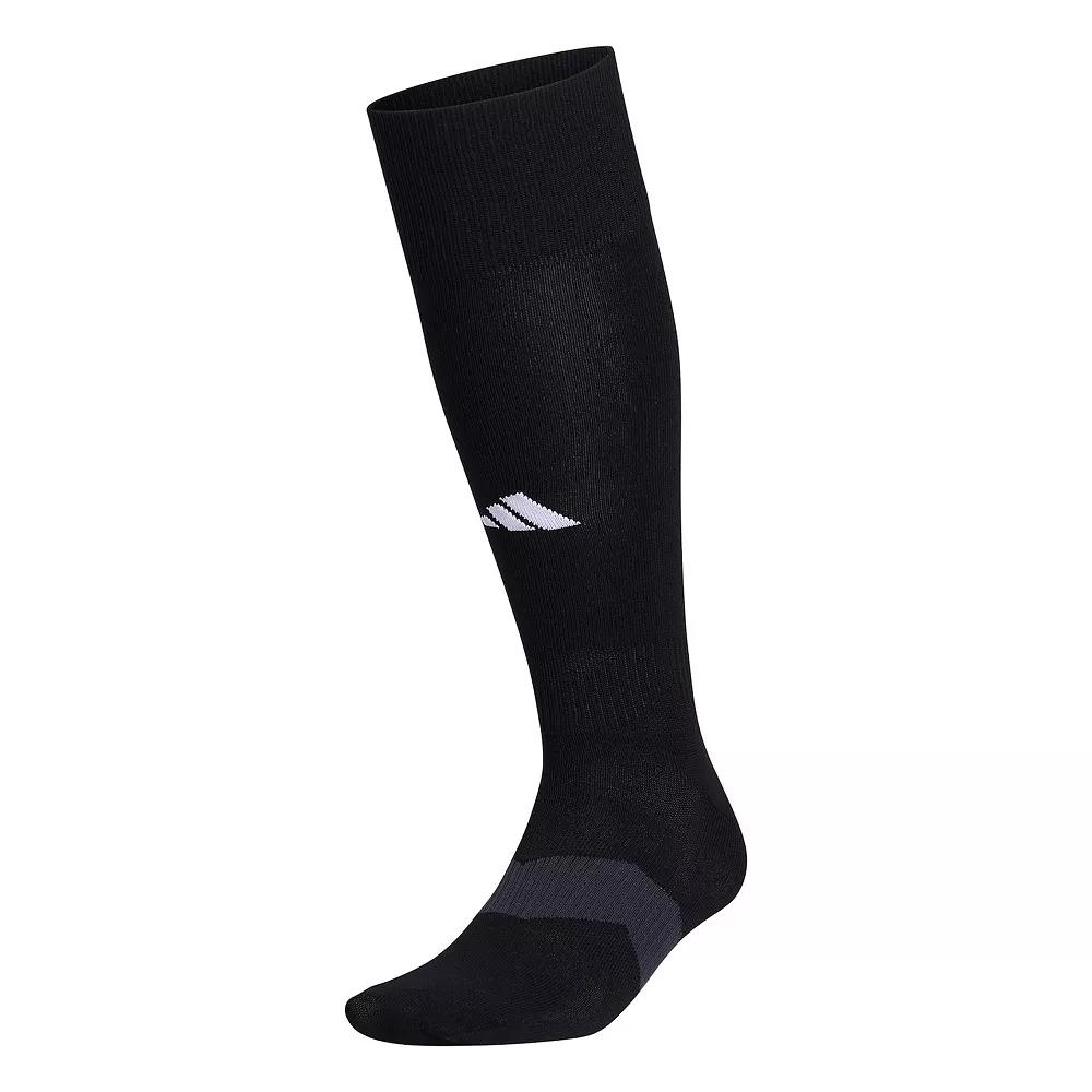 Men's adidas Metro 6 Over The Calf Socks, Size: Large, Black White Product Image