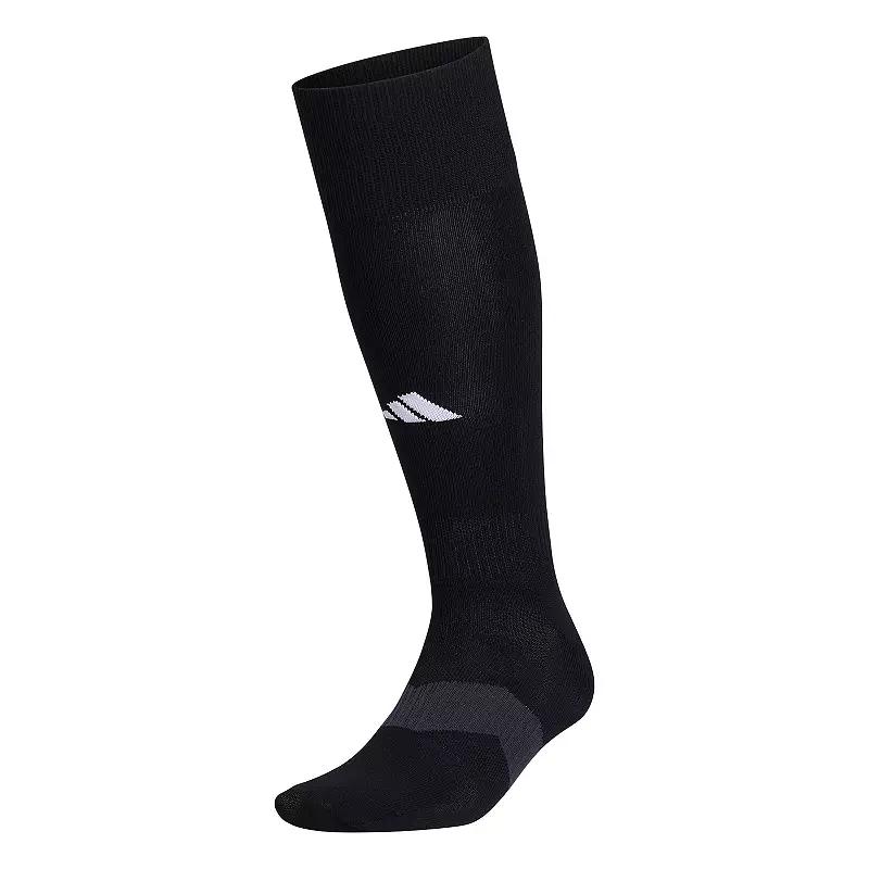 Men's adidas Metro 6 Over The Calf Socks, Size: Large, Black White Product Image