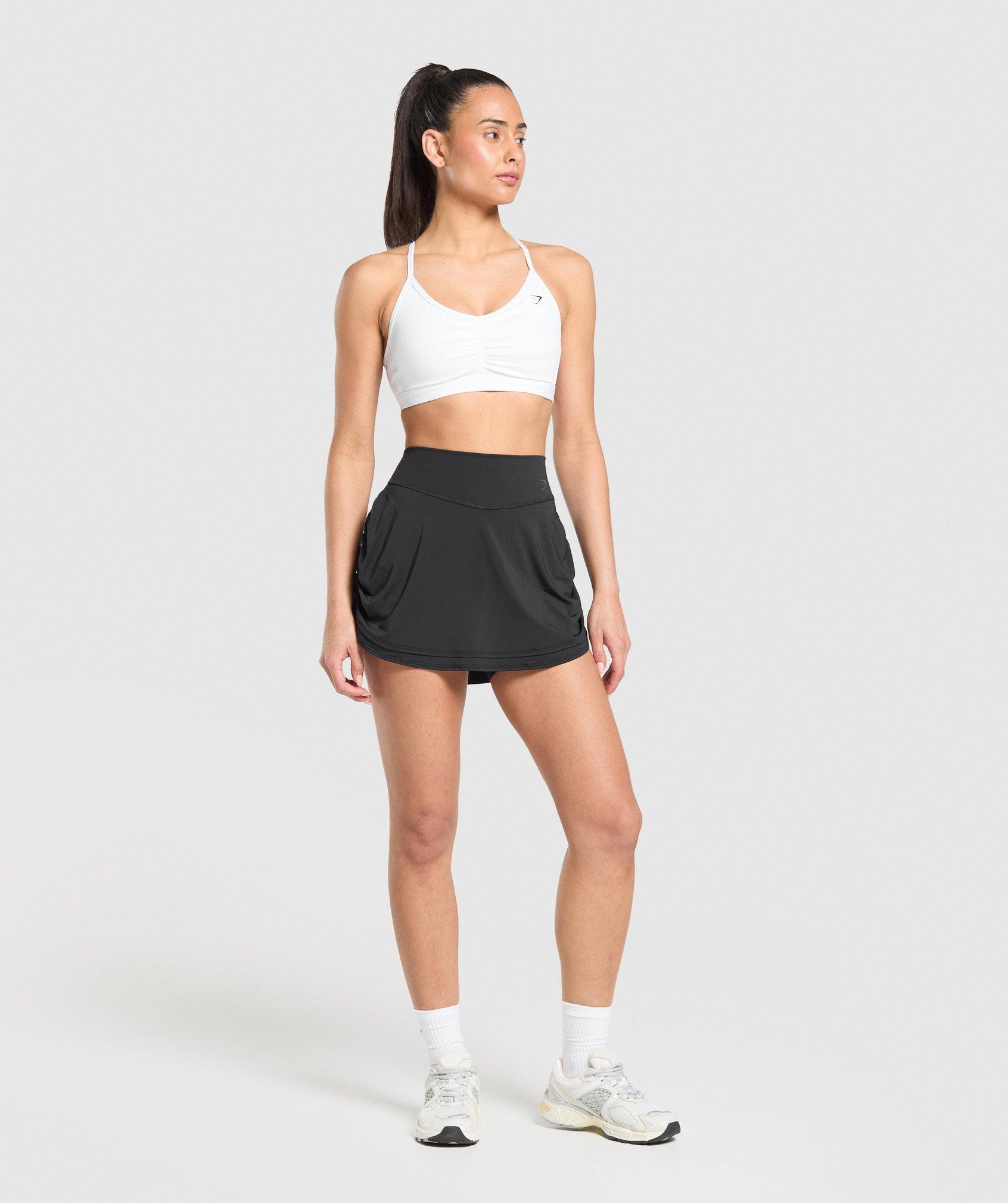 Gymshark Ruched Skort - Black Female Product Image
